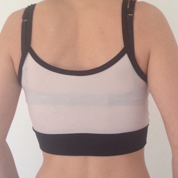 *5/$25* Peach Sheer Key Hole Crop Top - Picture 6 of 11